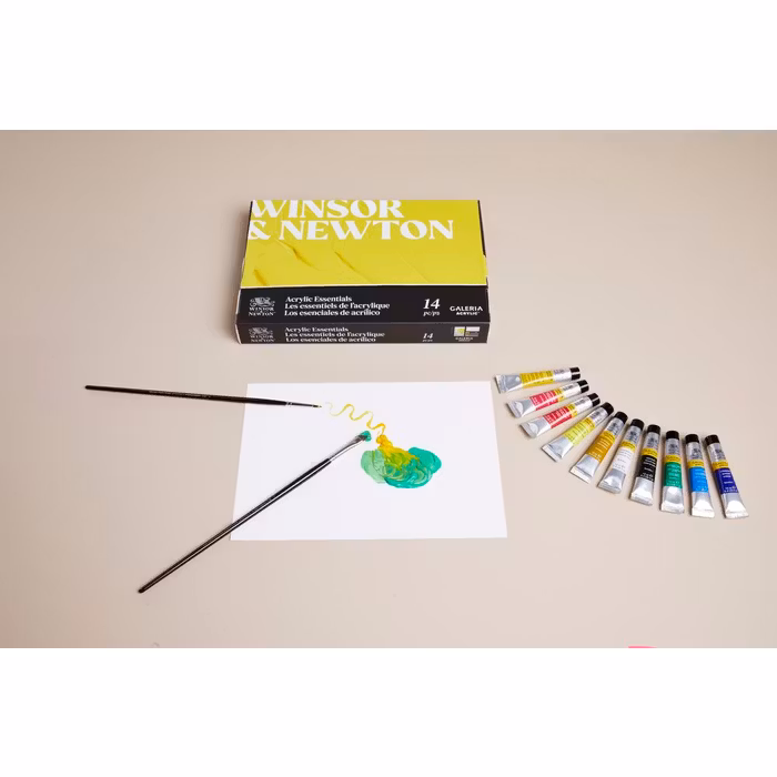 Akrylfärgset Galeria Winsor & Newton GALERIA CARDBOARD SET 10X12ML