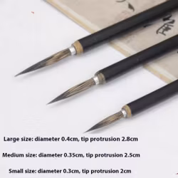 Jonaspenseln 3-pack - Kalligrafipensel för akvarell-Ekorrhår