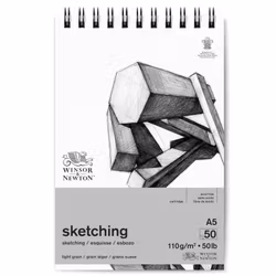 Skissblock Winsor & Newton Sketching Spiral 110g A5 50ark