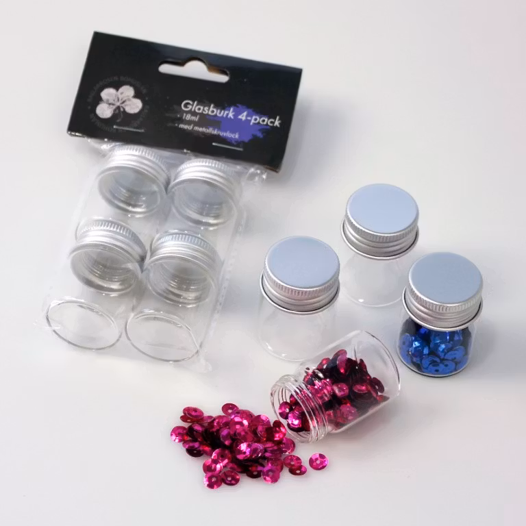 GLASBURK MINI 4-PACK MED SKRUVLOCK