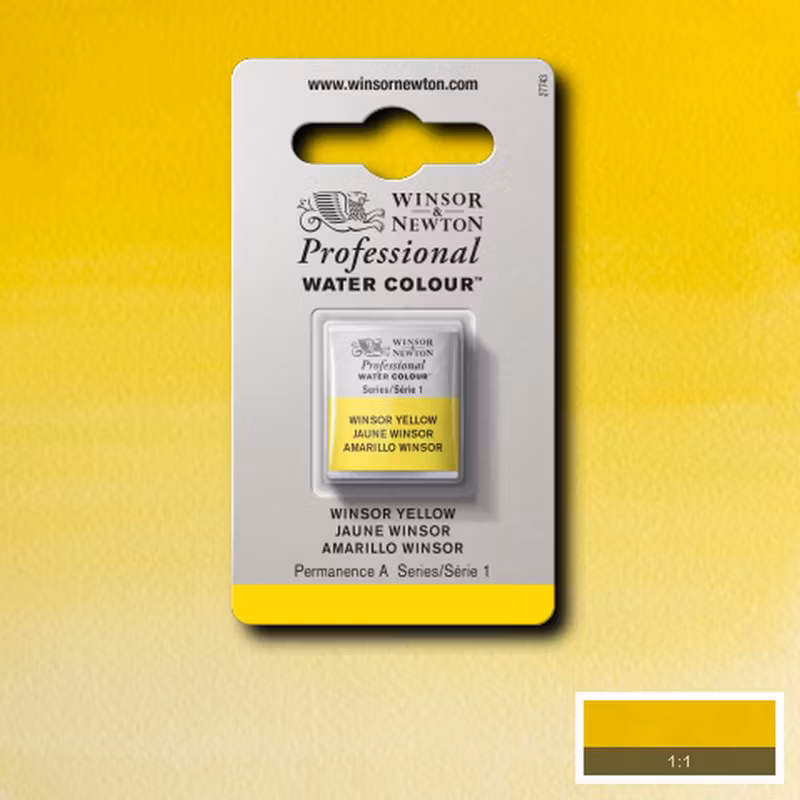 Akvarellfärg Winsor & Newton Prof. 1/2-kopp  Winsor yellow 730 * S1