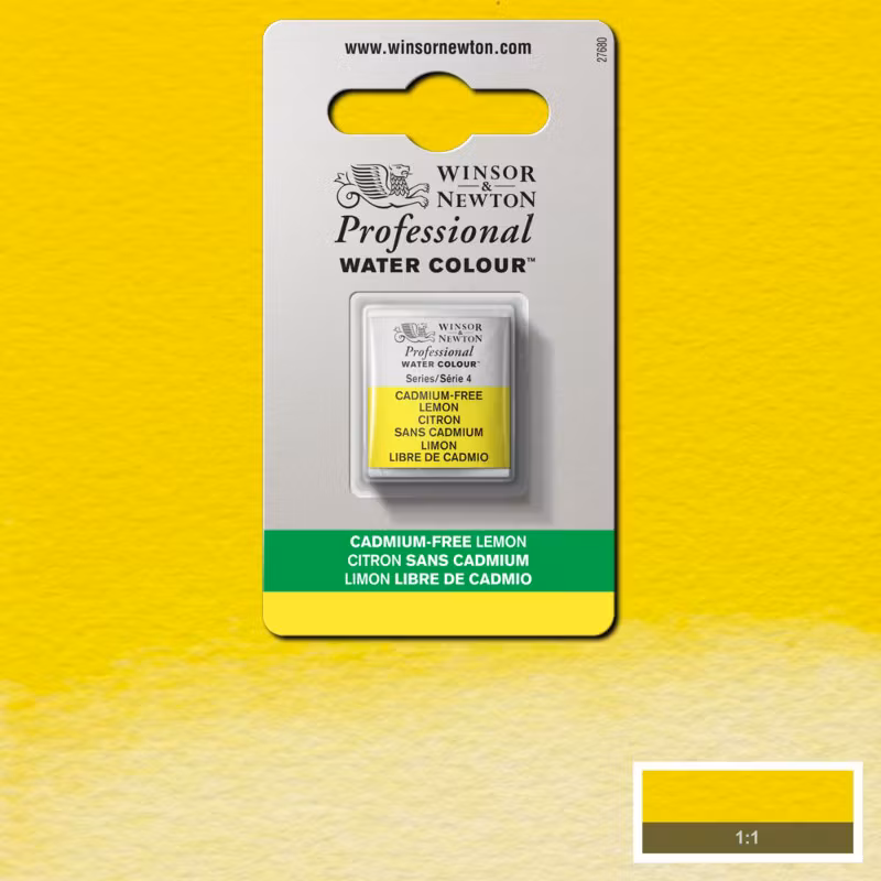Akvarellfärg Winsor & Newton Prof. 1/2-kopp cadmium-free lemon 898