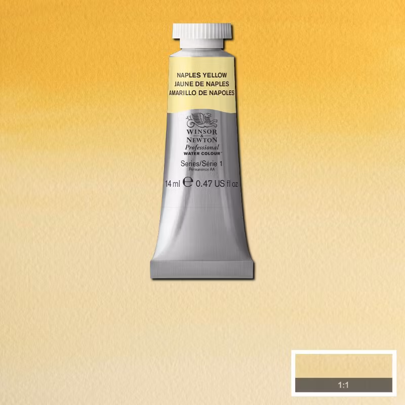 Akvarellfärg Winsor & Newton Prof. 14ml  Naples yellow   422 (3F) S1
