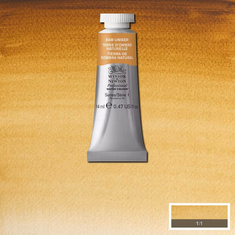 Akvarellfärg Winsor & Newton Prof. 14ml  Raw umber     554 (3F) * S1