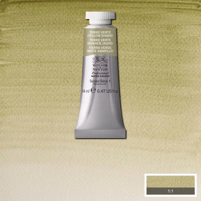 Akvarellfärg Winsor & Newton Prof. 14ml  Terre Verte (Yellow Shade) 638 (3F) S1