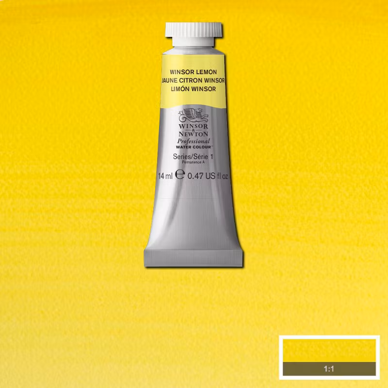 Akvarellfärg Winsor & Newton Prof. 14ml  Winsor lemon 722 (3F) * S1