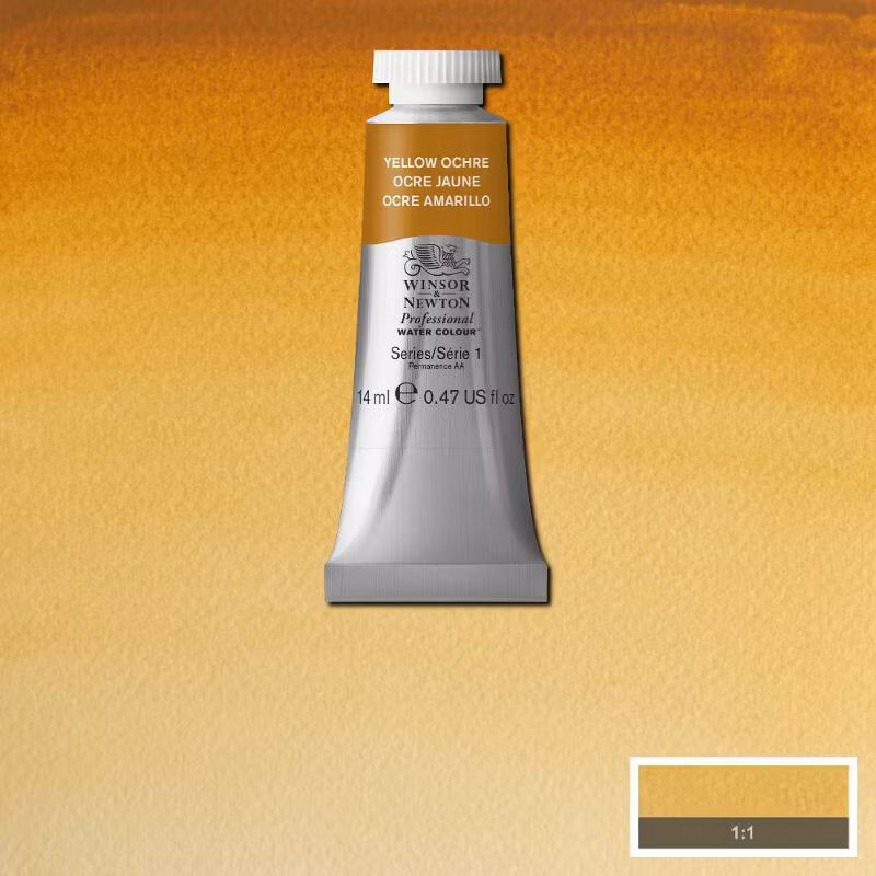 Akvarellfärg Winsor & Newton Prof. 14ml  Yellow ochre 744 (3F) S1