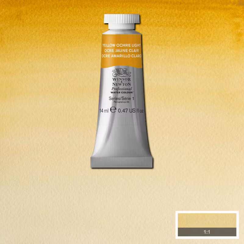 Akvarellfärg Winsor & Newton Prof. 14ml  Yellow Ochre Light 745 (3F) S1