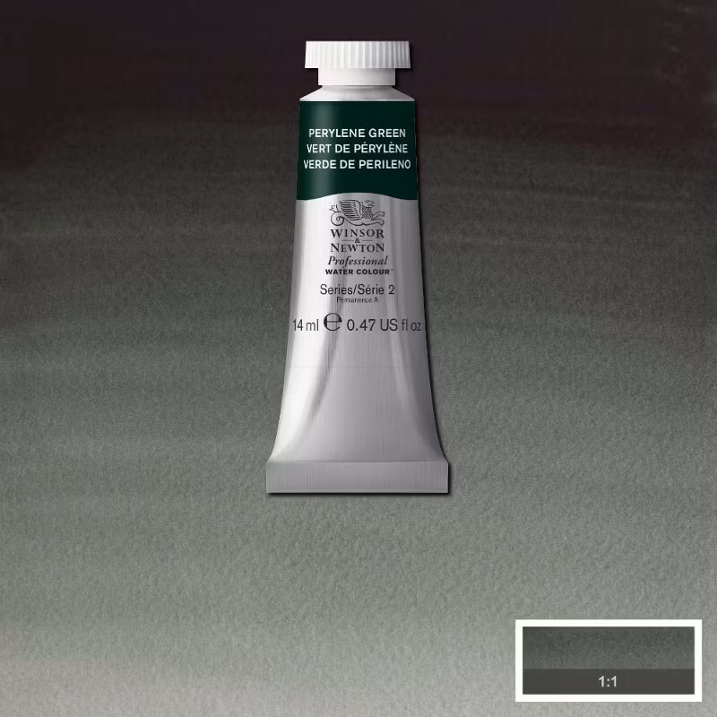 Akvarellfärg Winsor & Newton Prof. 14ml  Perylene Green  460 (3F) S2