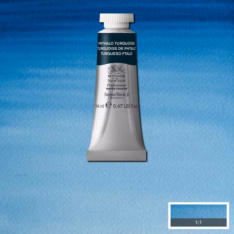 Akvarellfärg Winsor & Newton Prof. 14ml  Phthalo Turquoise  526 (3F) S2