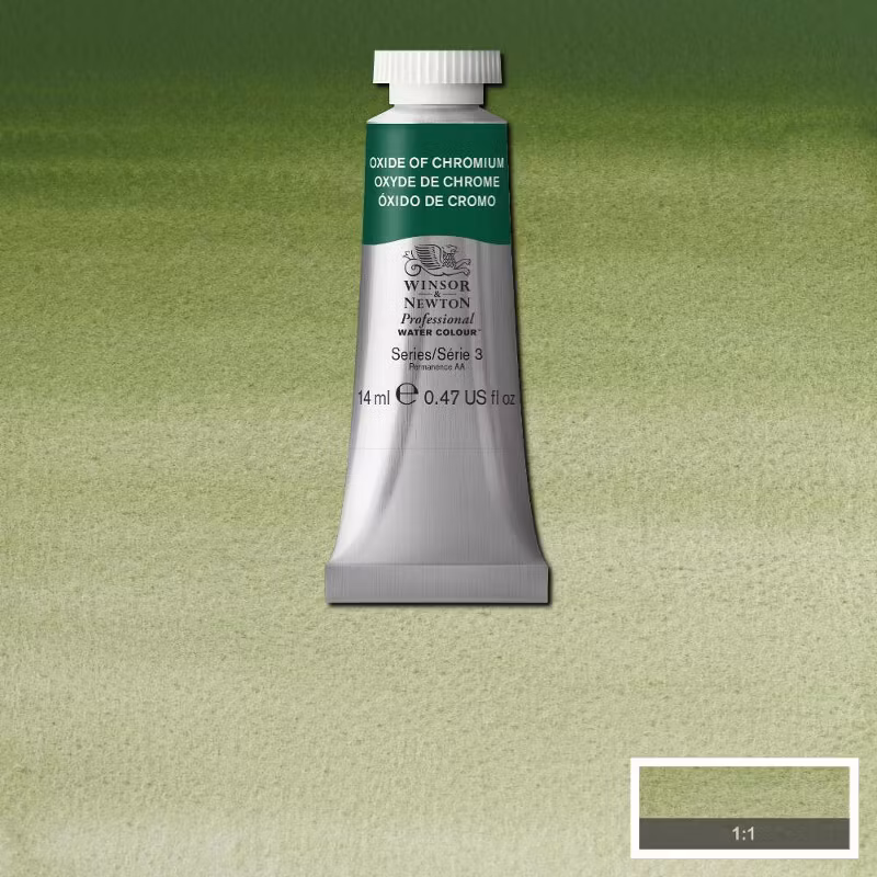Akvarellfärg Winsor & Newton Prof. 14ml  Oxide of chromium 459 (3F) S3