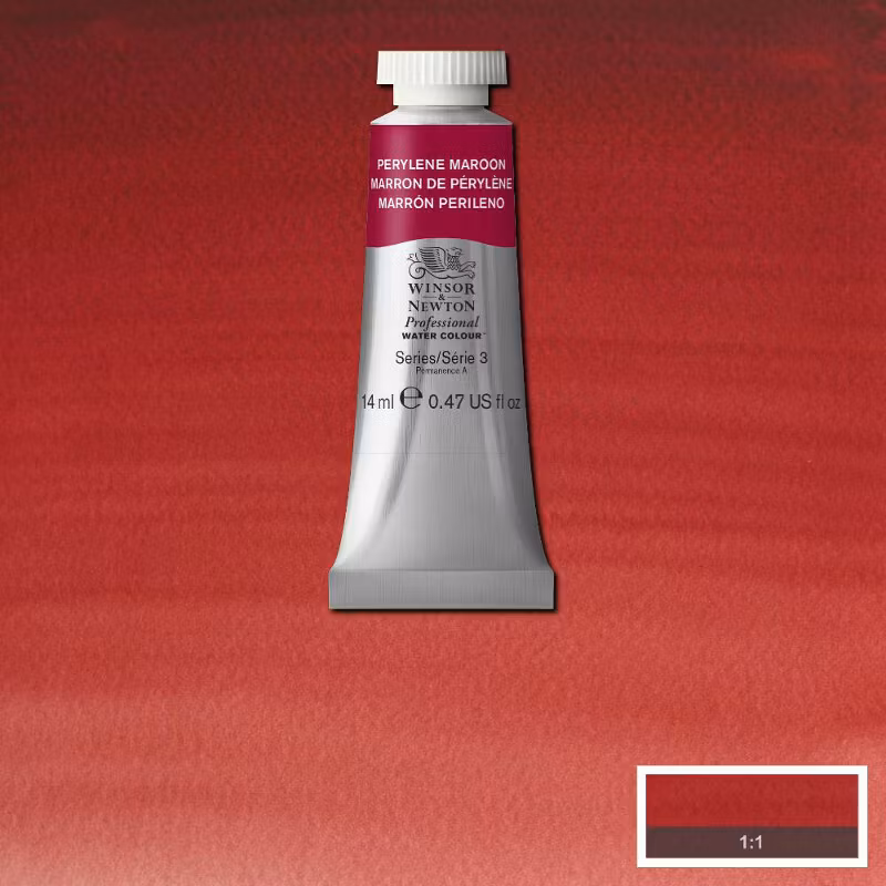 Akvarellfärg Winsor & Newton Prof. 14ml  Perylene maroon 507 (3F) S3
