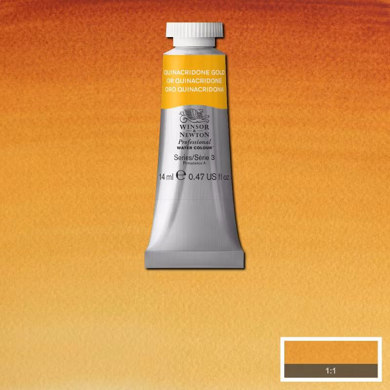 Akvarellfärg Winsor & Newton Prof. 14ml  Transparent gold deep 547 (3F) S3