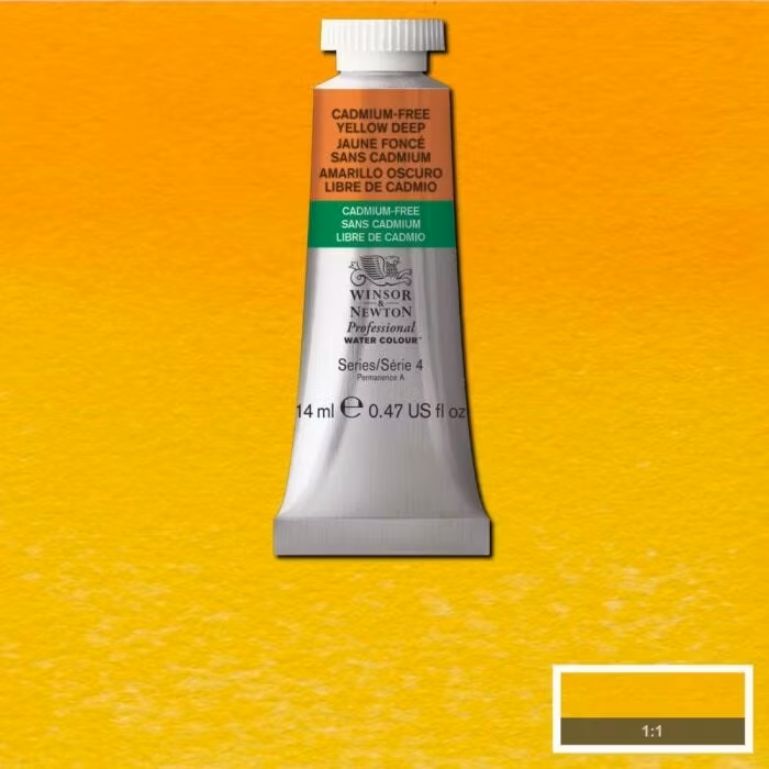 Akvarellfärg Winsor & Newton Prof. 14ml  cadmium-free yellow deep 891 (3F)