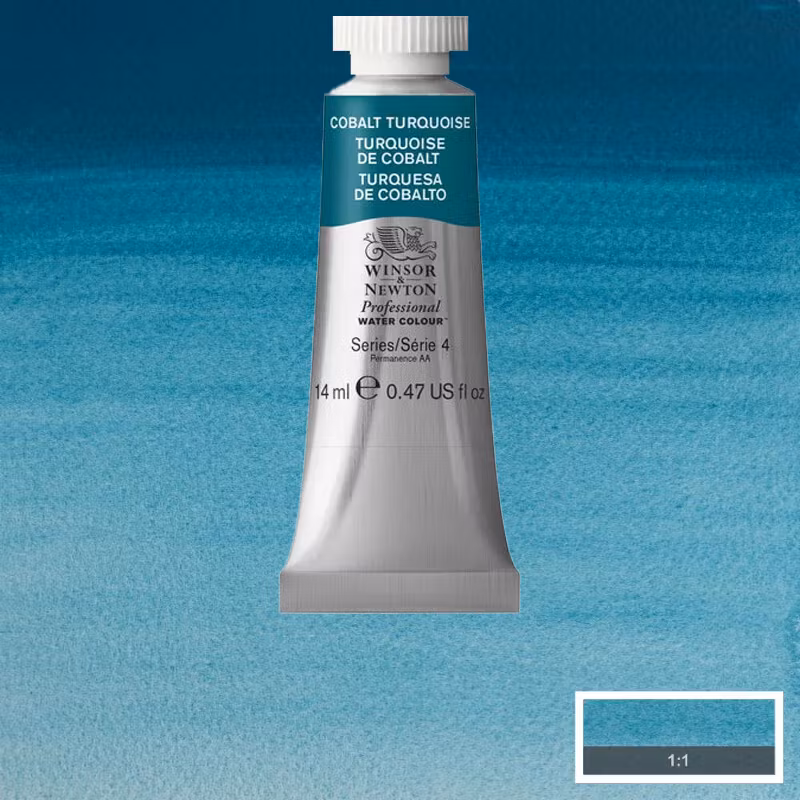 Akvarellfärg Winsor & Newton Prof. 14ml  Cobalt turquoise 190 (3F) S4