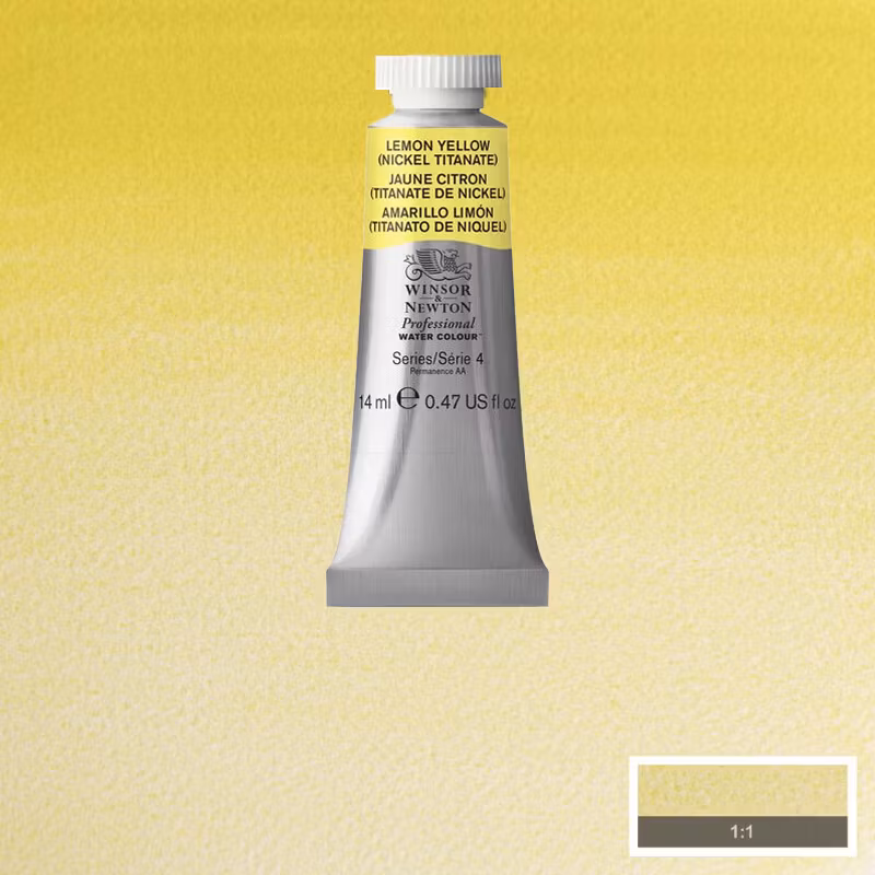 Akvarellfärg Winsor & Newton Prof. 14ml  Lemon yellow hue 347 (3F) S4