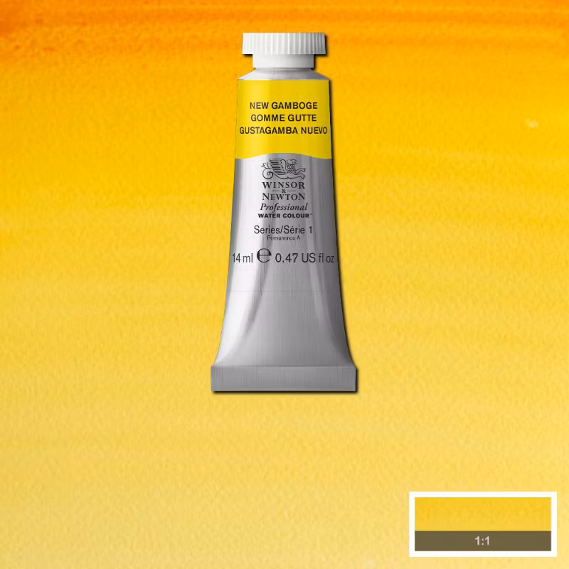 Akvarellfärg Winsor & Newton Prof. 14ml  Gamboge new 267 (3F) S1