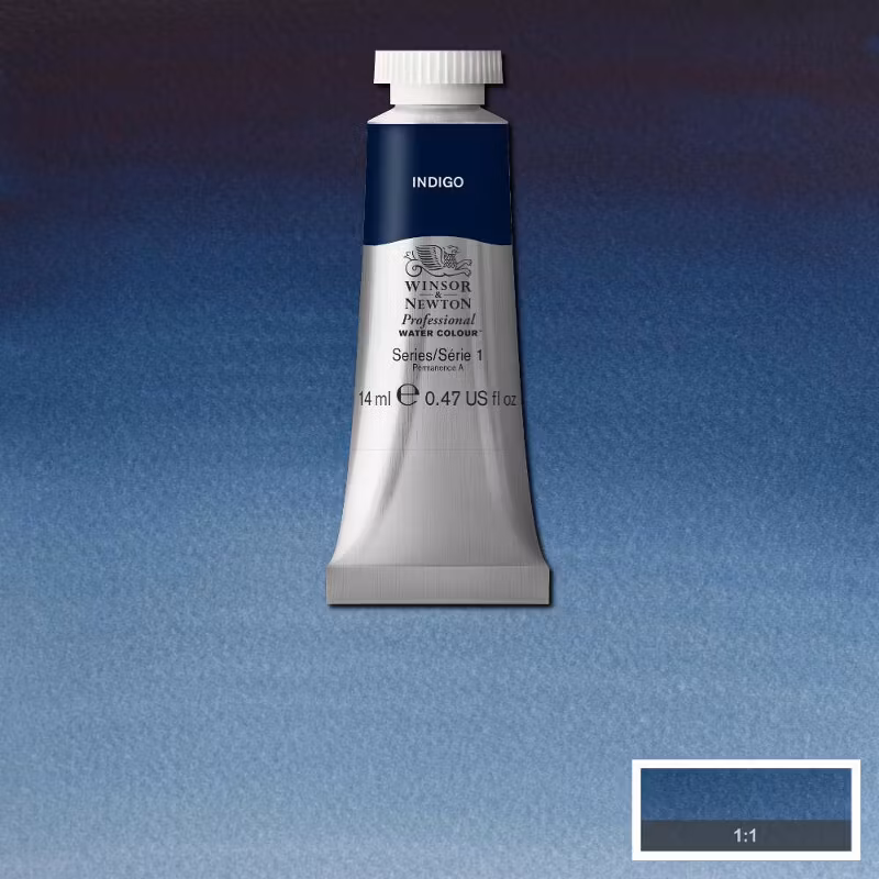 Akvarellfärg Winsor & Newton Prof. 14ml  Indigo 322 (3F) S1