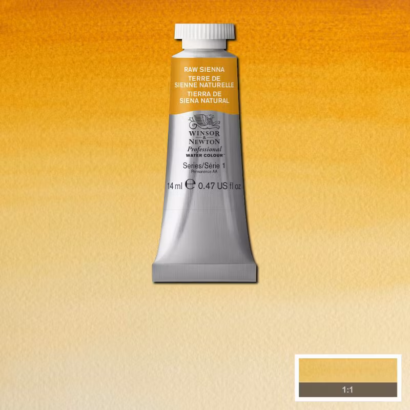 Akvarellfärg Winsor & Newton Prof. 14ml  Raw sienna 552 (3F) S1