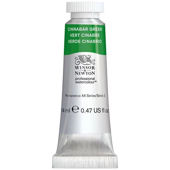 Akvarellfärg Winsor & Newton Prof. 14ml Cinnabar Green 420 (3F) S2