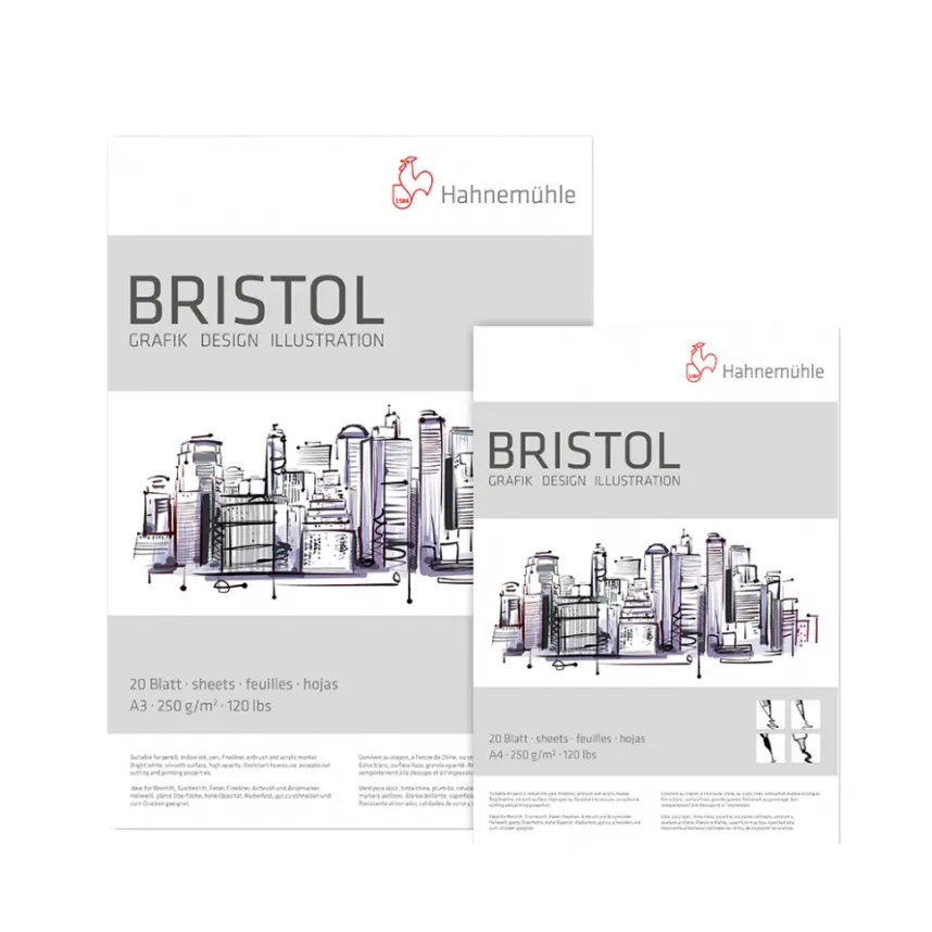 Bristol Hahnmuhle-Grafik-Design-Illustration-250g-A4