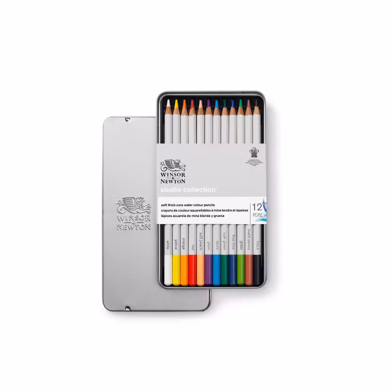 Akvarellpennset Winsor & Newton Studio Collection 12 kulörer