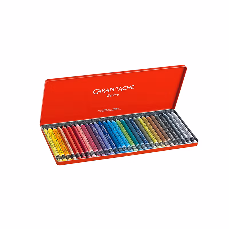 Caran d'Ache Neocolor II – 30 vattenlösliga akvarellkritor av högsta kvalitet
