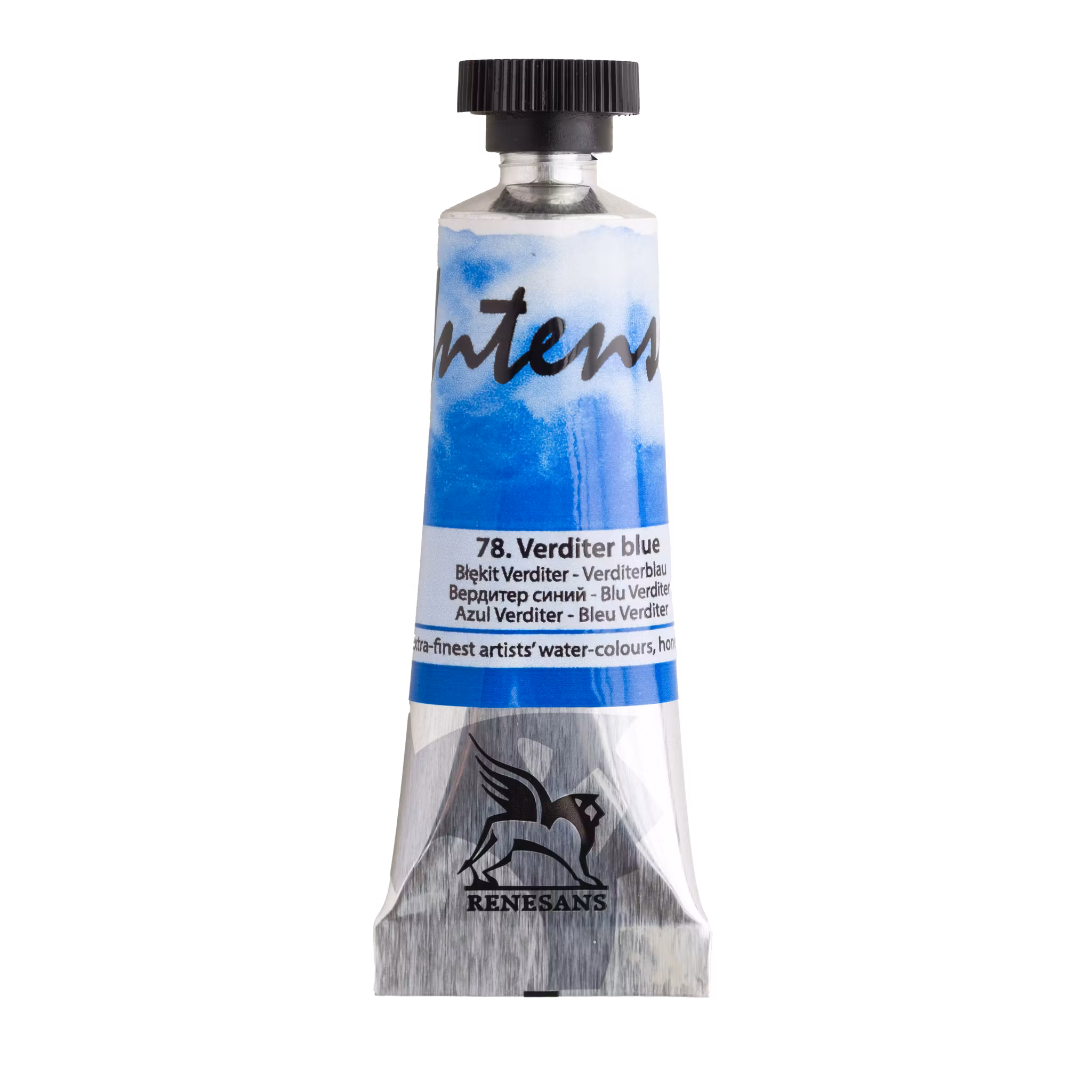 Renesans-extrafine watercolours in tubes 15 ml-78 VERDITER BLUE