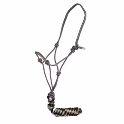 Professionals Choice rope halter Black Tan