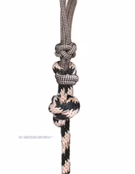 Professionals Choice rope halter Black Tan