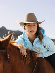 Kopia Ranch Girls Fleece Pro Shield ́Camilla Crystal Blue