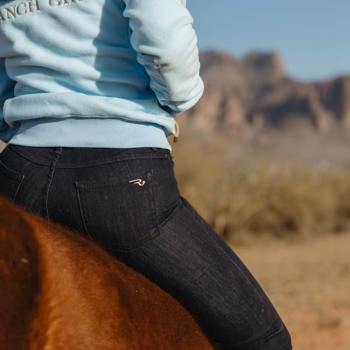 Kopia Ranch Girls Fleece Pro Shield ́Camilla Crystal Blue