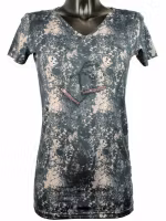 Mink Horse T-shirt med v-hals Crystal Stirrup