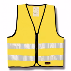 HANSBO SPORT reflexväst med dragkedja