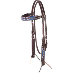 Cashel beaded browband headstall