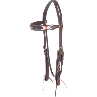 Cashel beaded browband headstall