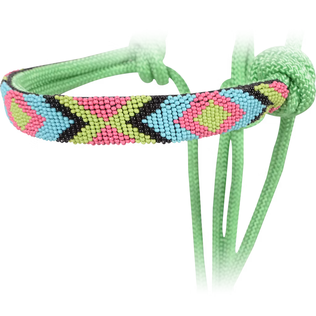 Cashel repgrimma med pärlbroderi + matchande ledrep