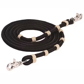 Weaver Vaquero Roper Rein i Black/Tan