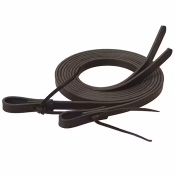 Weaver Heavy Harnes 5/8" Split Reins 7' - Black Leather