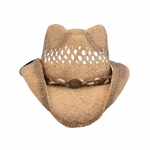 Raffia Hat Hondo Crown