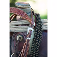 Weaver Silvertip Horseman's Braid Mecate - Black/Brown