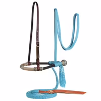 Professional´s Choice Bosal/Mecate Set Turquoise Flat Braid Mecate
