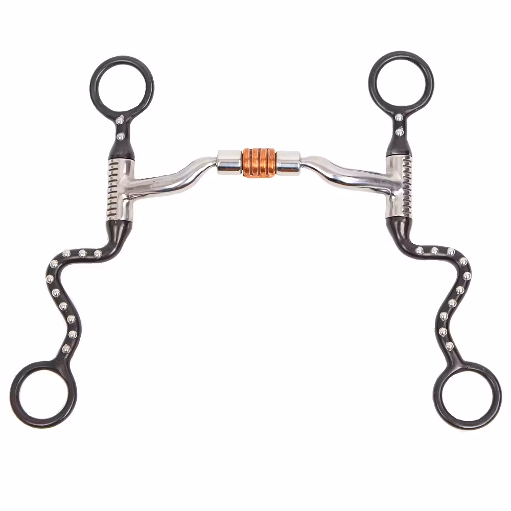 Myler Black Steel Seven Shank MB04 w/ Copper Roller - 127 mm