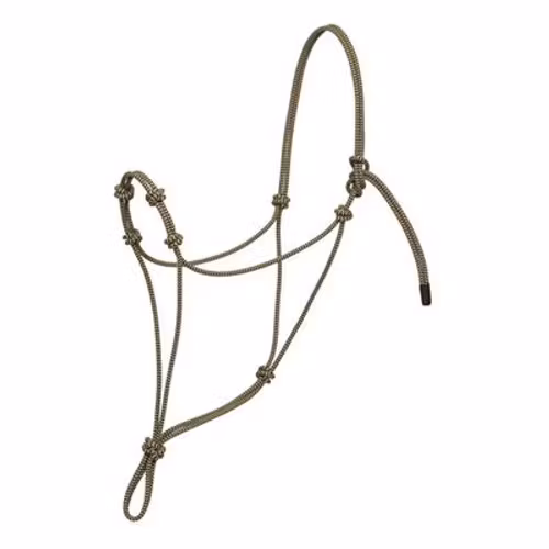 Weaver Silvertip Four Knot Ropehalter - Black/Brown/Tan/Grey