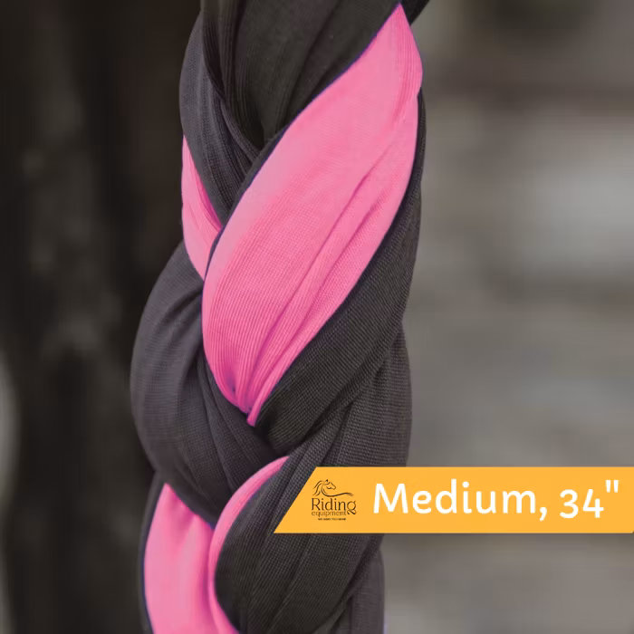 Professional's Choice Lycra Tail Braided Bag 34" Hot Pink