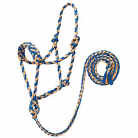 Weaver Braided Ropehalter Blue/Tan