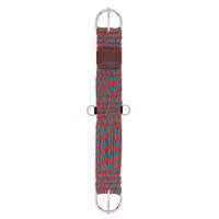 Weaver 100% mohair 27-strand cinch straight Red/Turquoise B