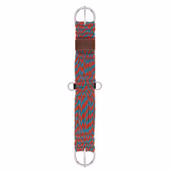 Weaver 100% mohair 27-strand cinch straight Red/Turquoise B