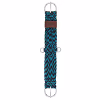 Weaver 100% mohair 27-strand cinch straight Navy/Turqouise B