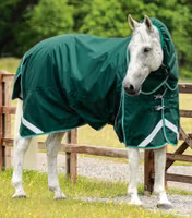 Premier Equine Buster 200g Turnout Rug with Snug-Fit Neck Cover Green B